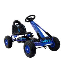 kidscarz.com.au, buy Kids Ride On Pedal Go Kart with Rubber Tyres and Adjustable Seat | Blu, electric toy cars and more, affordable Ride ons in Australia Kids Ride On Pedal Go Kart with Rubber Tyres and Adjustable Seat | Blue from kidscarz.com.au, we sell affordable ride on toys, free shipping Australia wide, Load image into Gallery viewer, Rigo Kids Pedal Go Kart Car Ride On Toys Racing Bike Rubber Tyre Adjustable Seat