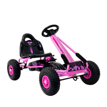 kidscarz.com.au, buy Kids Ride On Pedal Go Kart with Rubber Tyres and Adjustable Seat | Pin, electric toy cars and more, affordable Ride ons in Australia Kids Ride On Pedal Go Kart with Rubber Tyres and Adjustable Seat | Pink from kidscarz.com.au, we sell affordable ride on toys, free shipping Australia wide, Load image into Gallery viewer, Rigo Kids Pedal Go Kart Car Ride On Toys Racing Bike Rubber Tyre Adjustable Seat