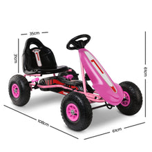 kidscarz.com.au, buy Kids Ride On Pedal Go Kart with Rubber Tyres and Adjustable Seat | Pin, electric toy cars and more, affordable Ride ons in Australia Kids Ride On Pedal Go Kart with Rubber Tyres and Adjustable Seat | Pink from kidscarz.com.au, we sell affordable ride on toys, free shipping Australia wide, Load image into Gallery viewer, Kids Ride On Pedal Go Kart with Rubber Tyres and Adjustable Seat | Pink