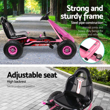 kidscarz.com.au, buy Kids Ride On Pedal Go Kart with Rubber Tyres and Adjustable Seat | Pin, electric toy cars and more, affordable Ride ons in Australia Kids Ride On Pedal Go Kart with Rubber Tyres and Adjustable Seat | Pink from kidscarz.com.au, we sell affordable ride on toys, free shipping Australia wide, Load image into Gallery viewer, Kids Ride On Pedal Go Kart with Rubber Tyres and Adjustable Seat | Pink