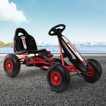 kidscarz.com.au, buy Kids Ride On Pedal Go Kart with Rubber Tyres and Adjustable Seat | Red, electric toy cars and more, affordable Ride ons in Australia Kids Ride On Pedal Go Kart with Rubber Tyres and Adjustable Seat | Red & Black from kidscarz.com.au, we sell affordable ride on toys, free shipping Australia wide, Load image into Gallery viewer, Kids Ride On Pedal Go Kart with Rubber Tyres and Adjustable Seat | Red & Black