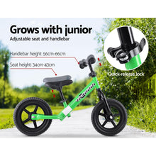 kidscarz.com.au, buy Kids Ride On 12" Balance Bike | Green, electric toy cars and more, affordable Ride ons in Australia Kids Ride On 12