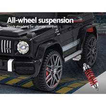 Australian electric Kids Cars - KidsCarz.com.au, Load image into Gallery viewer, Mercedes-Benz AMG G63 Licensed Kids Ride On Toy Car Electric Remote Control - Black suspension
Load image into Gallery viewer, Mercedes-Benz AMG G63 Licensed Kids Ride On Toy Car Electric Remote Control - Black suspension