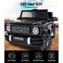 Australian electric Kids Cars - KidsCarz.com.au, Load image into Gallery viewer, Mercedes-Benz AMG G63 Licensed Kids Ride On Toy Car Electric Remote Control - Black offroad
Load image into Gallery viewer, Mercedes-Benz AMG G63 Licensed Kids Ride On Toy Car Electric Remote Control - Black offroad