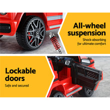 kidscarz.com.au, buy Kids Ride On Electric Car with Remote Control | Licensed Mercedes-Benz, electric toy cars and more, affordable Ride ons in Australia Kids Ride On Electric Car with Remote Control | Licensed Mercedes-Benz AMG G63 | Red from kidscarz.com.au, we sell affordable ride on toys, free shipping Australia wide, Load image into Gallery viewer, Kids Ride On Electric Car with Remote Control | Licensed Mercedes-Benz AMG G63 | Red