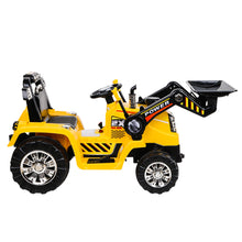 kidscarz.com.au, buy Best Kids Ride On Electric Bulldozer Digger with Remote Control | Yell, electric toy cars and more, affordable Ride ons in Australia Best Kids Ride On Electric Bulldozer Digger with Remote Control | Yellow Truck Work Style Ride On from kidscarz.com.au, we sell affordable ride on toys, free shipping Australia wide, Load image into Gallery viewer, Bulldozer Digger Kids Ride On Toy Truck Electric Remote Control - Yellow side
