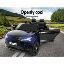 Australian electric Kids Cars - KidsCarz.com.au, Load image into Gallery viewer, Kids Ride On Electric Car with Remote Control | Licensed Range Rover Evoque | Black
Load image into Gallery viewer, Kids Ride On Electric Car with Remote Control | Licensed Range Rover Evoque | Black