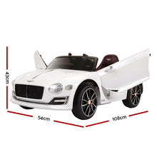 kidscarz.com.au, buy Kids Ride On Electric Car with Remote Control | Licensed Bentley EXP12, electric toy cars and more, affordable Ride ons in Australia Kids Ride On Electric Car with Remote Control | Licensed Bentley EXP12 | White from kidscarz.com.au, we sell affordable ride on toys, free shipping Australia wide, Load image into Gallery viewer, Kids Ride On Electric Car with Remote Control | Licensed Bentley EXP12 | White dimensions