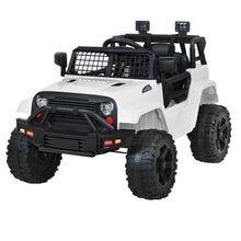 kidscarz.com.au, buy White Kids Ride On Jeep with Remote Control, Inspired 12V Electric Car, electric toy cars and more, affordable Ride ons in Australia White Kids Ride On Jeep with Remote Control, Inspired 12V Electric Car from kidscarz.com.au, we sell affordable ride on toys, free shipping Australia wide, Load image into Gallery viewer, Kids Ride On Electric Car with Remote Control | Jeep Inspired | White