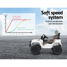 kidscarz.com.au, buy White Kids Ride On Jeep with Remote Control, Inspired 12V Electric Car, electric toy cars and more, affordable Ride ons in Australia White Kids Ride On Jeep with Remote Control, Inspired 12V Electric Car from kidscarz.com.au, we sell affordable ride on toys, free shipping Australia wide, Load image into Gallery viewer, Kids Ride On Electric Car with Remote Control | Jeep Inspired | White safer