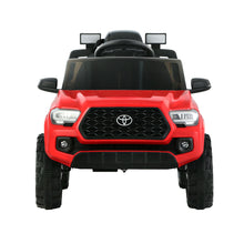 kidscarz.com.au, buy Red Licensed Toyota Tacoma Ride on Toy with Remote Control, electric toy cars and more, affordable Ride ons in Australia Red Licensed Toyota Tacoma Ride on Toy with Remote Control from kidscarz.com.au, we sell affordable ride on toys, free shipping Australia wide, Load image into Gallery viewer, Front view of an Officially Licensed Toyota Tacoma Ride on Toy, Red Off Road Jeep for Australia, 12V battery operated Electric Kids Ride On Toy Car with Remote Control.