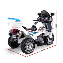 kidscarz.com.au, buy Electric Kids Ride On 12V Electric Motorbike, Police Inspired Motorcyc, electric toy cars and more, affordable Ride ons in Australia Electric Kids Ride On 12V Electric Motorbike, Police Inspired Motorcycle | White from kidscarz.com.au, we sell affordable ride on toys, free shipping Australia wide, Load image into Gallery viewer, Electric Kids Ride On 12V Electric Motorbike, Police Inspired Motorcycle | White