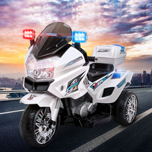 kidscarz.com.au, buy Electric Kids Ride On 12V Electric Motorbike, Police Inspired Motorcyc, electric toy cars and more, affordable Ride ons in Australia Electric Kids Ride On 12V Electric Motorbike, Police Inspired Motorcycle | White from kidscarz.com.au, we sell affordable ride on toys, free shipping Australia wide, Load image into Gallery viewer, Electric Kids Ride On 12V Electric Motorbike, Police Inspired Motorcycle | White