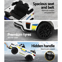 kidscarz.com.au, buy Rigo Kids Ride On Car Electric Patrol Police Toy Cars Remote Control 1, electric toy cars and more, affordable Ride ons in Australia Rigo Kids Ride On Car Electric Patrol Police Toy Cars Remote Control 12V White from kidscarz.com.au, we sell affordable ride on toys, free shipping Australia wide, Load image into Gallery viewer, Rigo Kids Ride On Car Electric Patrol Police Toy Cars Remote Control 12V White