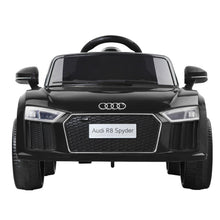 kidscarz.com.au, buy Audi R8 Toy Car with Remote Control - Audi Spyder Licensed Black, electric toy cars and more, affordable Ride ons in Australia Audi Toy Cars with Remote Control Licensed Audi R8 Spyder Black | Electric Audi Cars for Kids from kidscarz.com.au, we sell affordable ride on toys, free shipping Australia wide, Load image into Gallery viewer, Electric Audi Toy Car with Remote Control | Licensed Audi R8 | Black front