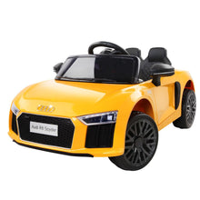 kidscarz.com.au, buy Licensed Audi R8 Kids Electric Car with Remote Control, Yellow 12 Volt, electric toy cars and more, affordable Ride ons in Australia Licensed Audi R8 Kids Electric Car with Remote Control, Yellow 12 Volt Ride on Toy for Children from kidscarz.com.au, we sell affordable ride on toys, free shipping Australia wide, Load image into Gallery viewer, Kids Ride On Electric Car with Remote Control | Licensed Audi R8 | Yellow