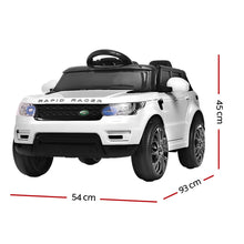kidscarz.com.au, buy Kids Ride On Electric Car with Remote Control | Range Rover Evoque Ins, electric toy cars and more, affordable Ride ons in Australia Kids Ride On Electric Car with Remote Control | Range Rover Evoque Inspired | White from kidscarz.com.au, we sell affordable ride on toys, free shipping Australia wide, Load image into Gallery viewer, Kids Ride On Electric Car with Remote Control | Range Rover Evoque Inspired | White