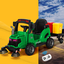 kidscarz.com.au, buy Rigo Kids Ride On Car Street Sweeper Truck w/Rotating Brushes Garbage , electric toy cars and more, affordable Ride ons in Australia Rigo Kids Ride On Car Street Sweeper Truck w/Rotating Brushes Garbage Cans Green from kidscarz.com.au, we sell affordable ride on toys, free shipping Australia wide, Load image into Gallery viewer, Rigo Kids Ride On Car Street Sweeper Truck w/Rotating Brushes Garbage Cans Green