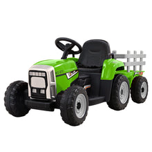 kidscarz.com.au, buy Kids Ride On Eletric Car | Tractor Trailer | Green, electric toy cars and more, affordable Ride ons in Australia Kids Ride On Eletric Car | Tractor Trailer | Green from kidscarz.com.au, we sell affordable ride on toys, free shipping Australia wide, Load image into Gallery viewer, Kids Ride On Eletric Car | Tractor Trailer | Green