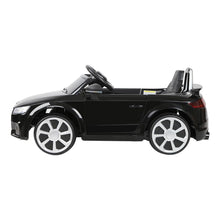 kidscarz.com.au, buy Kids Ride On Electric Car with Remote Control | Licensed Audi TT RS Ro, electric toy cars and more, affordable Ride ons in Australia Kids Ride On Electric Car with Remote Control | Licensed Audi TT RS Roadster | Black from kidscarz.com.au, we sell affordable ride on toys, free shipping Australia wide, Load image into Gallery viewer, Kids Ride On Electric Car with Remote Control | Licensed Audi TT RS Roadster | Black side