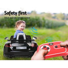 kidscarz.com.au, buy Kids Ride On Electric Car with Remote Control | Licensed Audi TT RS Ro, electric toy cars and more, affordable Ride ons in Australia Kids Ride On Electric Car with Remote Control | Licensed Audi TT RS Roadster | Black from kidscarz.com.au, we sell affordable ride on toys, free shipping Australia wide, Load image into Gallery viewer, Kids Ride On Electric Car with Remote Control | Licensed Audi TT RS Roadster | Black remote