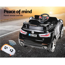 kidscarz.com.au, buy Kids Ride On Electric Car (Remote Control) BMW X5 Toy Car Inspired Black, electric toy cars and more, affordable Ride ons in Australia Black BMW X5 toy car Inspired Kids Ride On Electric Car with Remote Control from kidscarz.com.au, we sell affordable ride on toys, free shipping Australia wide, Load image into Gallery viewer, Kids Ride On Electric Car with Remote Control | BMW X5 Inspired | Black back