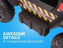 kidscarz.com.au, buy ROVO KIDS Electric Ride On Children's Toy Dump Truck with Bluetooth Mu, electric toy cars and more, affordable Ride ons in Australia ROVO KIDS Electric Ride On Children's Toy Dump Truck with Bluetooth Music - Yellow from kidscarz.com.au, we sell affordable ride on toys, free shipping Australia wide, Load image into Gallery viewer, ROVO KIDS Electric Ride On Children's Toy Dump Truck with Bluetooth Music - Yellow