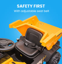 kidscarz.com.au, buy ROVO KIDS Electric Ride On Children's Toy Dump Truck with Bluetooth Mu, electric toy cars and more, affordable Ride ons in Australia ROVO KIDS Electric Ride On Children's Toy Dump Truck with Bluetooth Music - Yellow from kidscarz.com.au, we sell affordable ride on toys, free shipping Australia wide, Load image into Gallery viewer, ROVO KIDS Electric Ride On Children's Toy Dump Truck with Bluetooth Music - Yellow