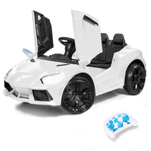 kidscarz.com.au, buy ROVO KIDS Lamborghini Inspired Ride-On Car, Remote Control, Battery Ch, electric toy cars and more, affordable Ride ons in Australia ROVO KIDS Lamborghini Inspired Ride-On Car, Remote Control, Battery Charger, White from kidscarz.com.au, we sell affordable ride on toys, free shipping Australia wide, Load image into Gallery viewer, ROVO KIDS Lamborghini Inspired Ride-On Car, Remote Control, Battery Charger, White