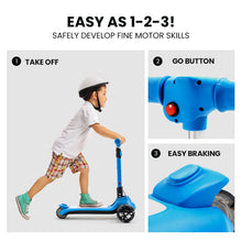 kidscarz.com.au, buy ROVO KIDS 3-Wheel Electric Scooter, Ages 3-8, Adjustable Height, Foldi, electric toy cars and more, affordable Ride ons in Australia ROVO KIDS 3-Wheel Electric Scooter, Ages 3-8, Adjustable Height, Folding, Lithium Battery, Blue from kidscarz.com.au, we sell affordable ride on toys, free shipping Australia wide, Load image into Gallery viewer, ROVO KIDS 3-Wheel Electric Scooter, Ages 3-8, Adjustable Height, Folding, Lithium Battery, Blue