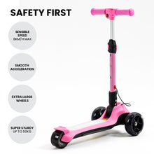 kidscarz.com.au, buy ROVO KIDS 3-Wheel Electric Scooter, Ages 3-8, Adjustable Height, Foldi, electric toy cars and more, affordable Ride ons in Australia ROVO KIDS 3-Wheel Electric Scooter, Ages 3-8, Adjustable Height, Folding, Lithium Battery, Pink from kidscarz.com.au, we sell affordable ride on toys, free shipping Australia wide, Load image into Gallery viewer, ROVO KIDS 3-Wheel Electric Scooter, Ages 3-8, Adjustable Height, Folding, Lithium Battery, Pink