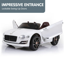 kidscarz.com.au, buy Kahuna Bentley Exp 12 Speed 6E Licensed Kids Ride On Electric Car Remo, electric toy cars and more, affordable Ride ons in Australia Kahuna Bentley Exp 12 Speed 6E Licensed Kids Ride On Electric Car Remote Control - White from kidscarz.com.au, we sell affordable ride on toys, free shipping Australia wide, Load image into Gallery viewer, Kahuna Bentley Exp 12 Speed 6E Licensed Kids Ride On Electric Car Remote Control - White