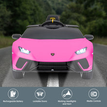 kidscarz.com.au, buy Kahuna Lamborghini Performante Kids Electric Ride On Car Remote Contro, electric toy cars and more, affordable Ride ons in Australia Kahuna Lamborghini Performante Kids Electric Ride On Car Remote Control by Kahuna - Pink from kidscarz.com.au, we sell affordable ride on toys, free shipping Australia wide, Load image into Gallery viewer, Kahuna Lamborghini Performante Kids Electric Ride On Car Remote Control by Kahuna - Pink