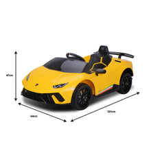 kidscarz.com.au, buy Kahuna Lamborghini Performante Kids Electric Ride On Car Remote Contro, electric toy cars and more, affordable Ride ons in Australia Kahuna Lamborghini Performante Kids Electric Ride On Car Remote Control - Yellow from kidscarz.com.au, we sell affordable ride on toys, free shipping Australia wide, Load image into Gallery viewer, Kahuna Lamborghini Performante Kids Electric Ride On Car Remote Control - Yellow