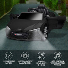 kidscarz.com.au, buy Kahuna Audi Sport Licensed Kids Electric Ride On Car Remote Control - , electric toy cars and more, affordable Ride ons in Australia Kahuna Audi Sport Licensed Kids Electric Ride On Car Remote Control - Black from kidscarz.com.au, we sell affordable ride on toys, free shipping Australia wide, Load image into Gallery viewer, Kahuna Audi Sport Licensed Kids Electric Ride On Car Remote Control - Black