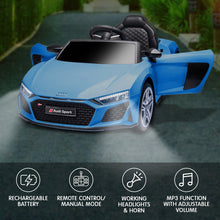 kidscarz.com.au, buy Kahuna Audi Sport Licensed Kids Electric Ride On Car Remote Control - , electric toy cars and more, affordable Ride ons in Australia Kahuna Audi Sport Licensed Kids Electric Ride On Car Remote Control - Blue from kidscarz.com.au, we sell affordable ride on toys, free shipping Australia wide, Load image into Gallery viewer, Kahuna Audi Sport Licensed Kids Electric Ride On Car Remote Control - Blue