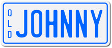 kidscarz.com.au, buy Custom Personalised Mini Kids Number Plates for Electric Cars & Ride O, electric toy cars and more, affordable Ride ons in Australia Custom Personalised Mini Kids Number Plates for Electric Cars & Ride Ons from kidscarz.com.au, we sell affordable ride on toys, free shipping Australia wide, Load image into Gallery viewer, Personalised Mini Number Plates in blue for electric kids cars