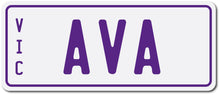 kidscarz.com.au, buy Custom Personalised Mini Kids Number Plates for Electric Cars & Ride O, electric toy cars and more, affordable Ride ons in Australia Custom Personalised Mini Kids Number Plates for Electric Cars & Ride Ons from kidscarz.com.au, we sell affordable ride on toys, free shipping Australia wide, Load image into Gallery viewer, Personalised Mini Number Plates for Ride On Toys Kids Cars