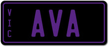Custom Personalised Mini Kids Number Plates for Electric Cars & Ride Ons from kidscarz.com.au, we sell affordable ride on toys, free shipping Australia wide, Load image into Gallery viewer, Personalised Mini Number Plates for Ride On Toys  Kids Cars
