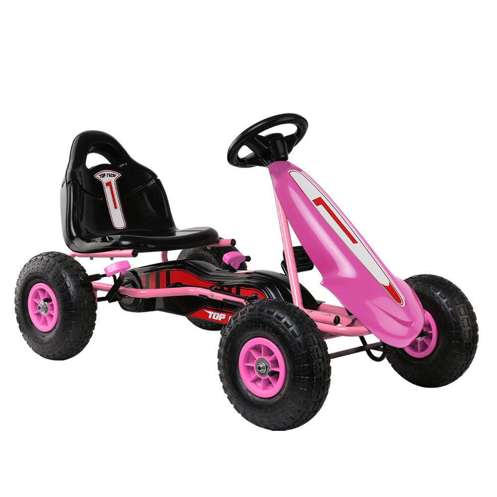 www.kidscarz.com.au, electric toy car, affordable Ride ons in Australia, Rigo Kids Pedal Go Kart Car Ride On Toys Racing Bike Rubber Tyre Adjustable Seat