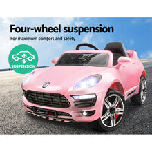 Kids Ride On Electric Car with Remote Control | Porsche Macan Inspired | Pink from kidscarz.com.au, we sell affordable ride on toys, free shipping Australia wide, Load image into Gallery viewer, Kids Ride On Electric Car with Remote Control | Porsche Macan Inspired | Pink
