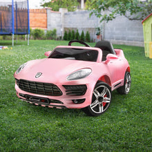 Kids Ride On Electric Car with Remote Control | Porsche Macan Inspired | Pink from kidscarz.com.au, we sell affordable ride on toys, free shipping Australia wide, Load image into Gallery viewer, Kids Ride On Electric Car with Remote Control | Porsche Macan Inspired | Pink
