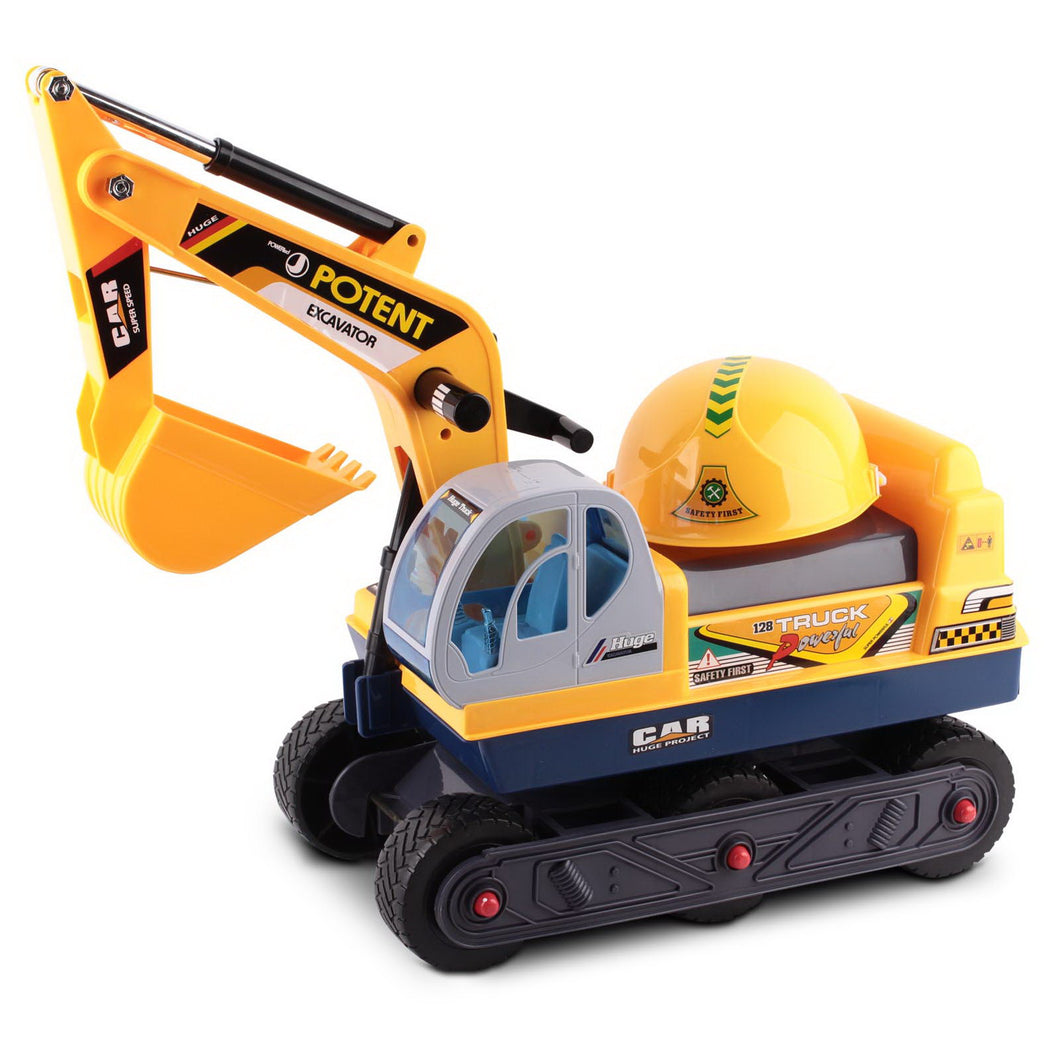 www.kidscarz.com.au, electric toy car, affordable Ride ons in Australia, Keezi Kids Ride On Excavator - Yellow