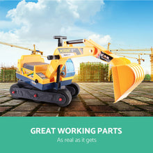 Kids Ride On Truck Toddler Foot to Floor 12V Excavator | Yellow from kidscarz.com.au, we sell affordable ride on toys, free shipping Australia wide, Load image into Gallery viewer, Kids Ride On Truck Toddler Foot to Floor 12V Excavator | Yellow
