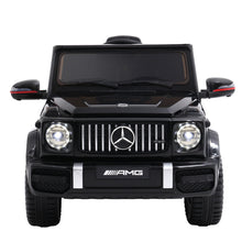 Kids Ride On Electric Car with Remote Control, Licensed Mercedes-Benz AMG G63 | Black from kidscarz.com.au, we sell affordable ride on toys, free shipping Australia wide, Load image into Gallery viewer, Mercedes-Benz AMG G63 Licensed Kids Ride On Toy Car Electric Remote Control - Black front
