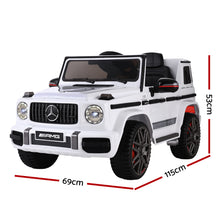 Mercedes Benz AMG G63 Licensed White, Kids Ride On Electric Car with Remote Control from kidscarz.com.au, we sell affordable ride on toys, free shipping Australia wide, Load image into Gallery viewer, Licensed Mercedes Benz Kids Ride On Car Electric AMG G63 White is now available to Australia at low cost. Fast, free shipping to ensure that every child will receive their new Mercedes-Benz AMG G63 ride on car with remote control on time, the best, stunning birthday present for all Australian children.
