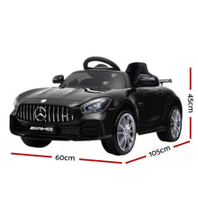 Kids Ride On Electric Car with Remote Control | Licenced Mercedes-Benz AMG GT R | Black from kidscarz.com.au, we sell affordable ride on toys, free shipping Australia wide, Load image into Gallery viewer, Kids Ride On Electric Car with Remote Control | Licenced Mercedes-Benz AMG GT R | Black dimensions
