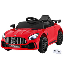 Licensed Red Mercedes-Benz AMG GTR with Remote Control - Kids Ride On Electric Car from kidscarz.com.au, we sell affordable ride on toys, free shipping Australia wide, Load image into Gallery viewer, officially licenced Mercedes-Benz AMG GTR with remote control, 12v electric kids&#39; ride-on car red
