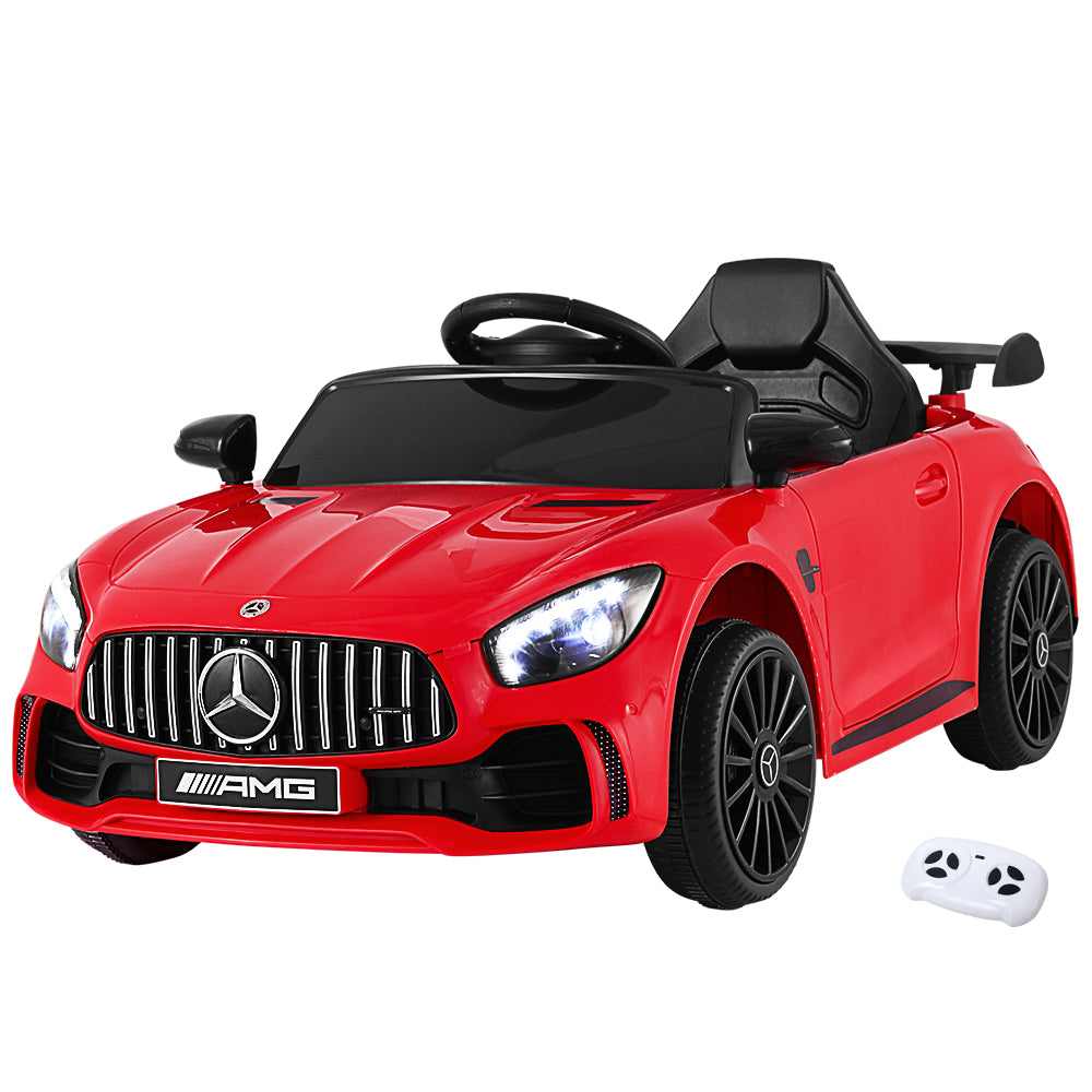 www.kidscarz.com.au, electric toy car, affordable Ride ons in Australia, officially licenced Mercedes-Benz AMG GTR with remote control, 12v electric kids' ride-on car red