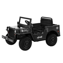 Rigo Ride On Car Jeep, Off Road Kids Electric Military Toy Cars 12V with Remote Control - Black from kidscarz.com.au, we sell affordable ride on toys, free shipping Australia wide, Load image into Gallery viewer, Rigo Ride On Car Jeep, Off Road Kids Electric Military Toy Cars 12V with Remote Control - Black
